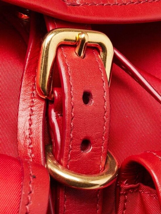 Prada Rosso Re-Nylon Small Backpack Bag
